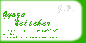 gyozo melicher business card